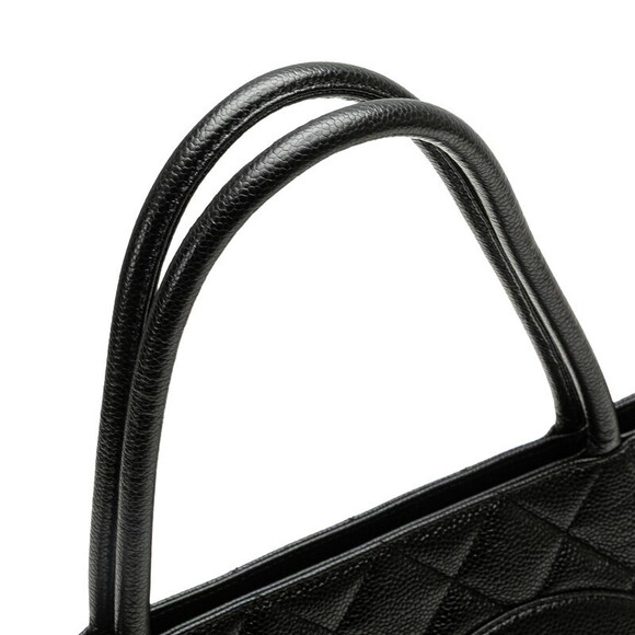 Chanel Coco Mark Matelasse Reissue Tote Bag Black Caviar Skin - Picture 4 of 11